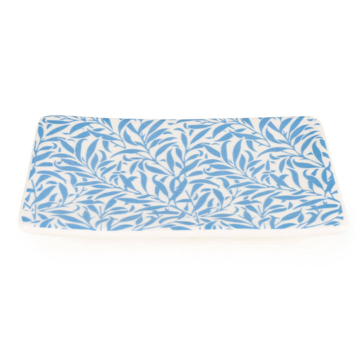 Jeff Banks Soap Dish - Leafy Trellis Blue