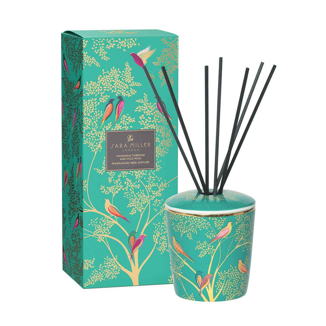 Sara Miller Ceramic Reed Diffuser: Patchouli & Vetivert