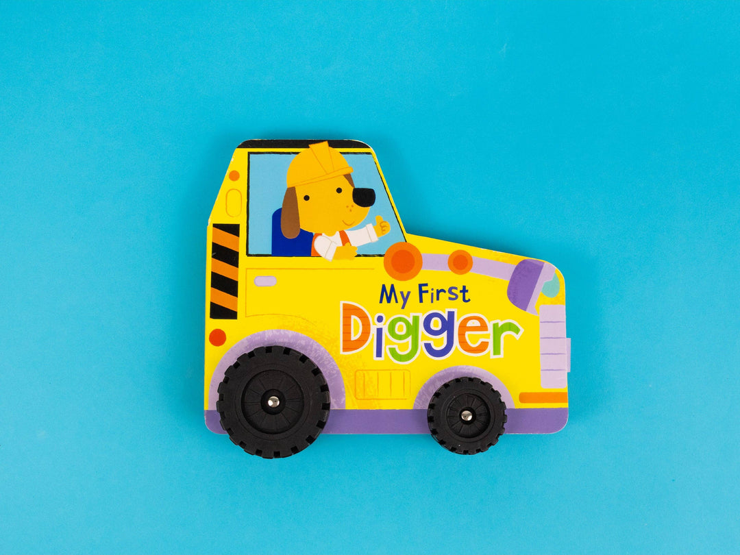 My First Digger – Chunky Wheeled Board Book for Toddlers – Push-Along Animal Story Book – Ages 3+