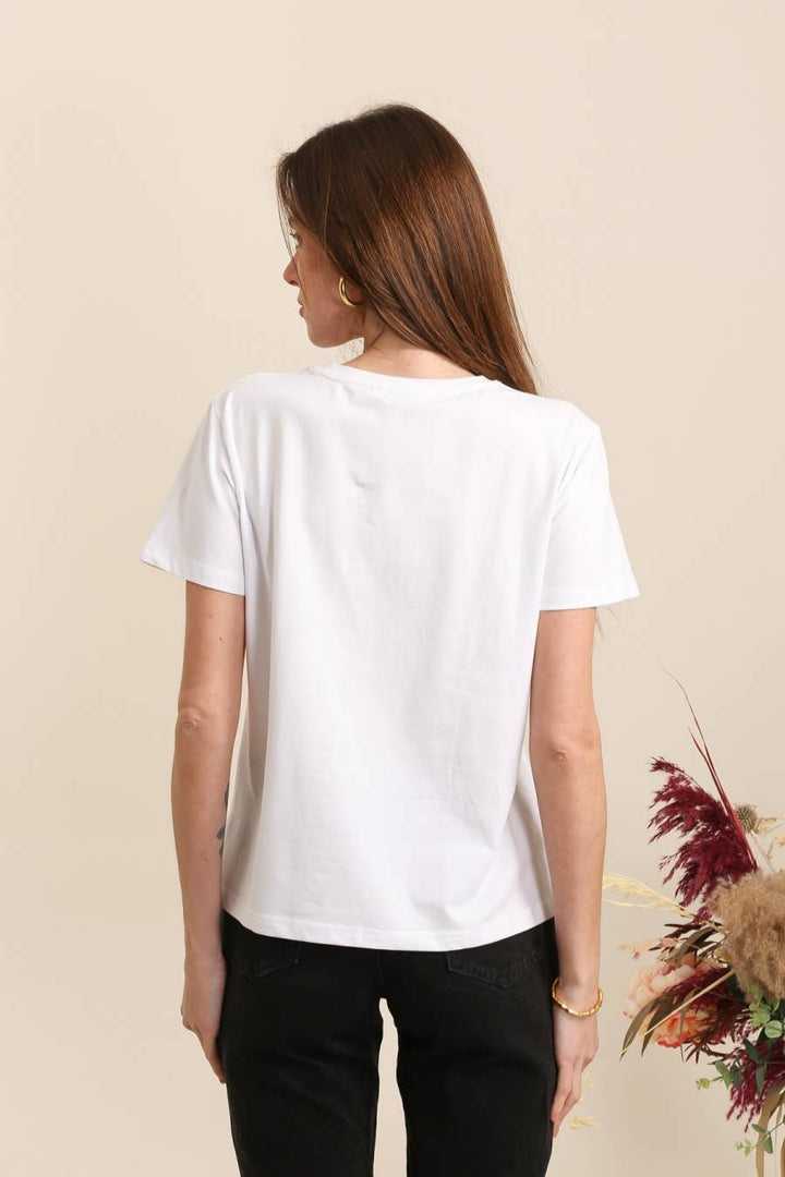 Graphic Cotton Parrot T-shirt White Pre Order