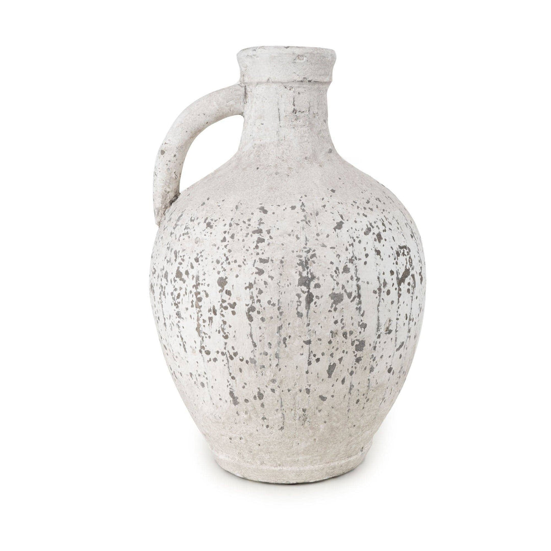 28cm Bottle Vase with Handle Stone