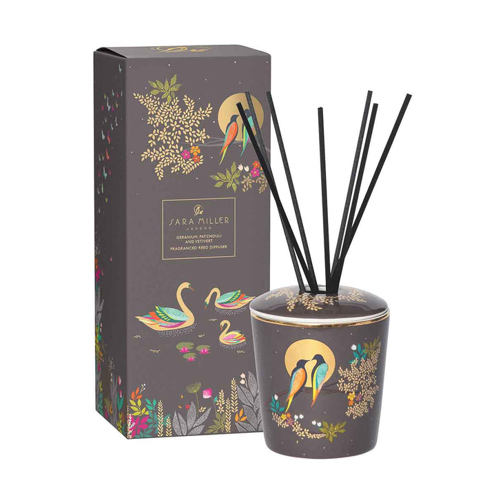Sara Miller Ceramic Reed Diffuser: Patchouli & Vetivert