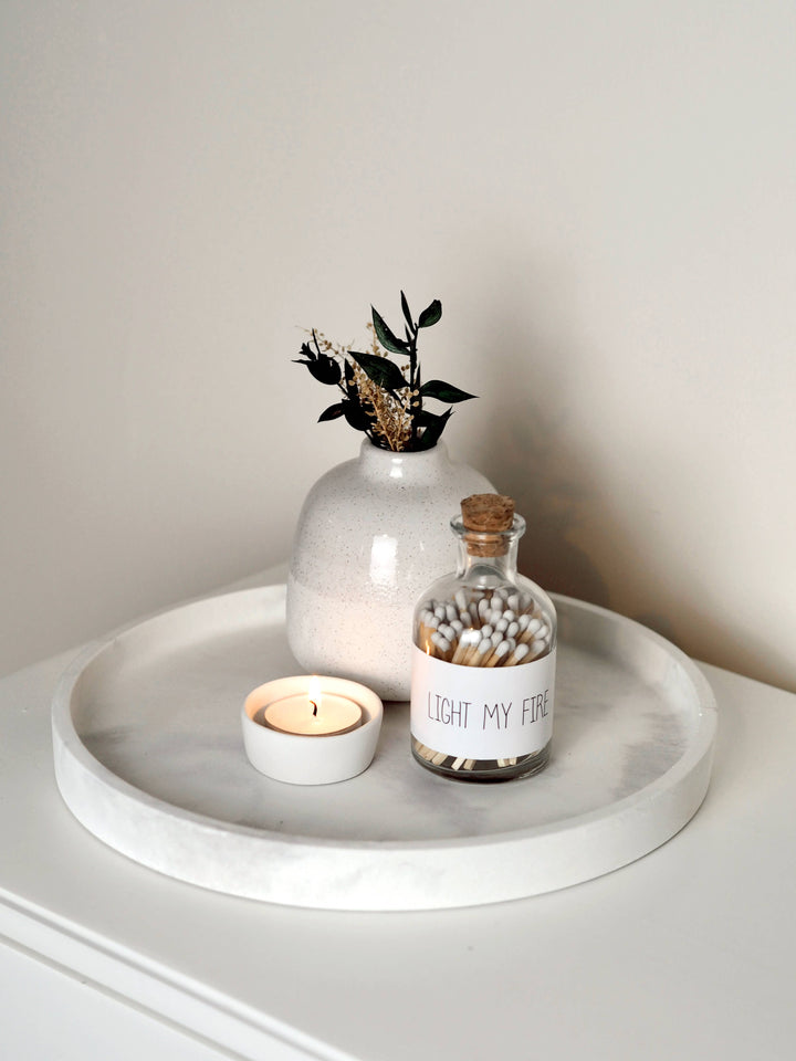 Concrete Maxi Tray | Styling Tray | Decorative Tray: Grey Marble