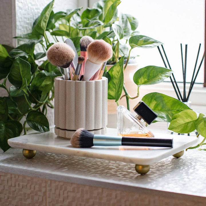 Minions - Marble Decorative Tray with Gold coloured Bun Feet