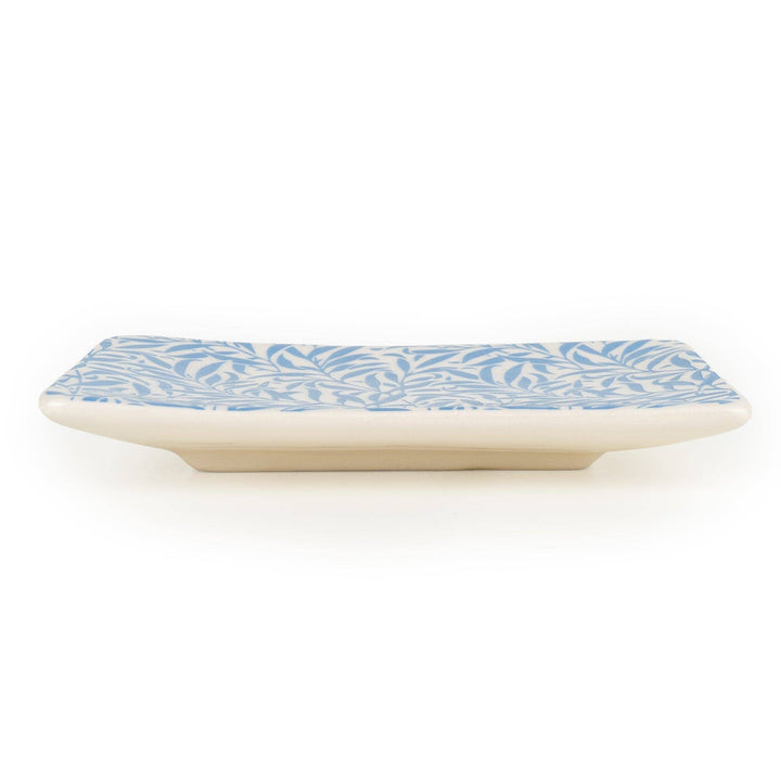 Jeff Banks Soap Dish - Leafy Trellis Blue