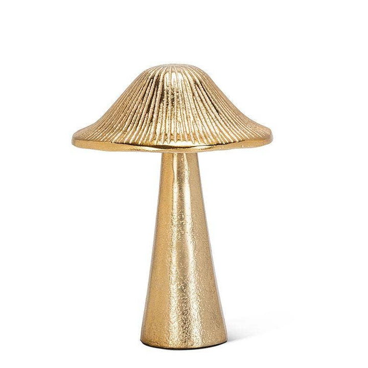Ribbed Mushroom - Gold: Medium (6"H)