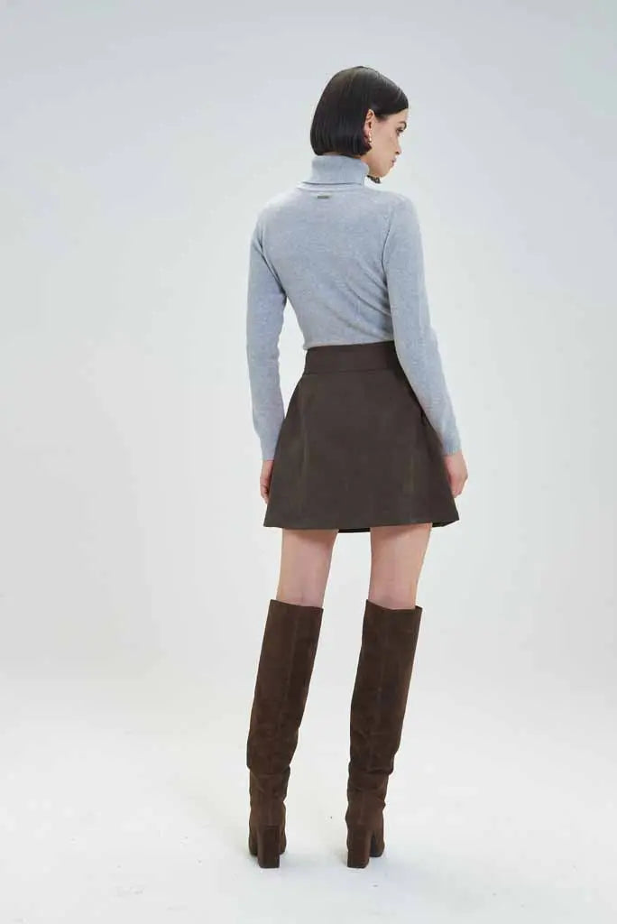 Goa Goa Caramel Coffee Brown Skirt