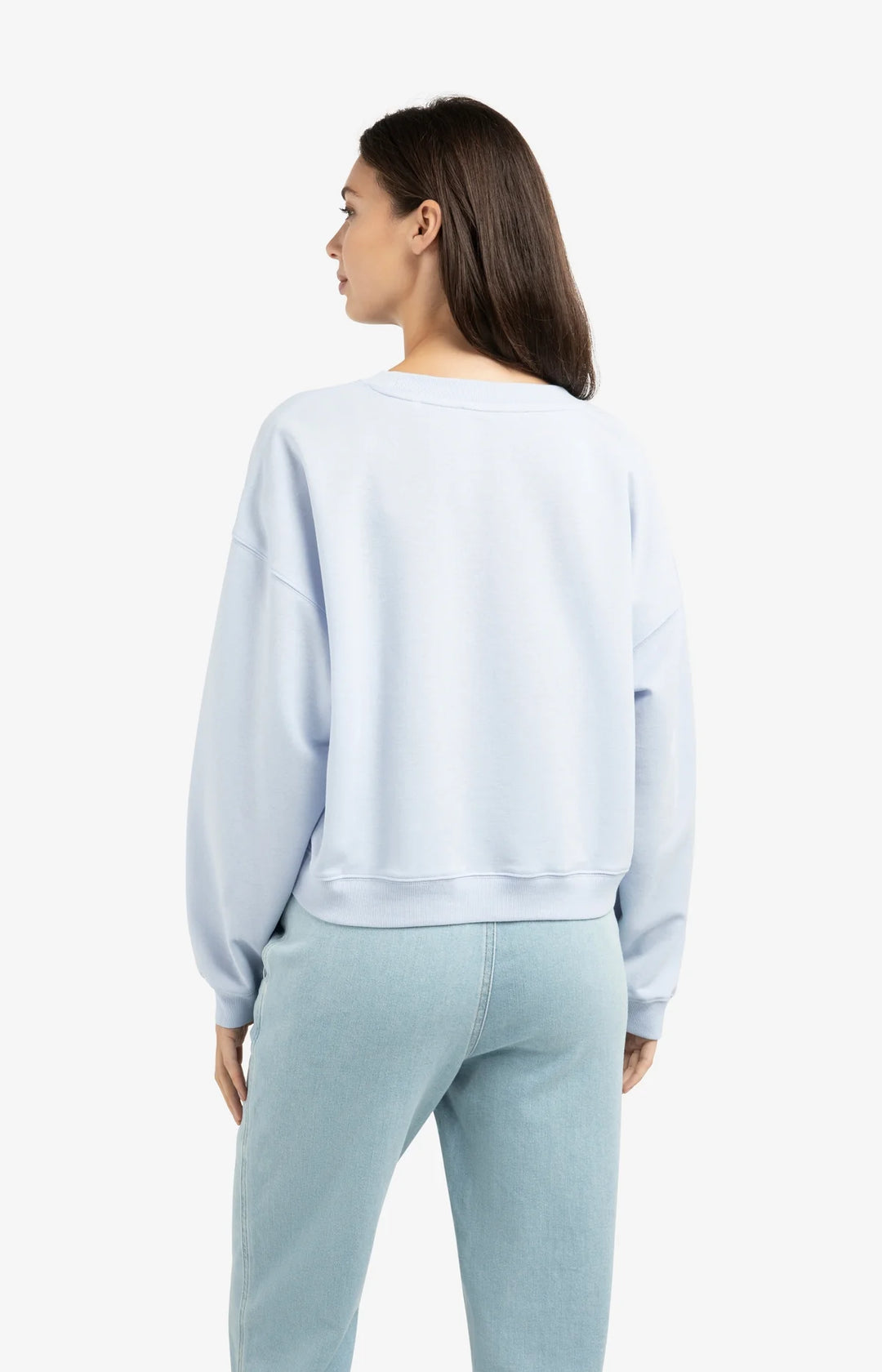 Yaya Ice Blue Crew Neck Sweater