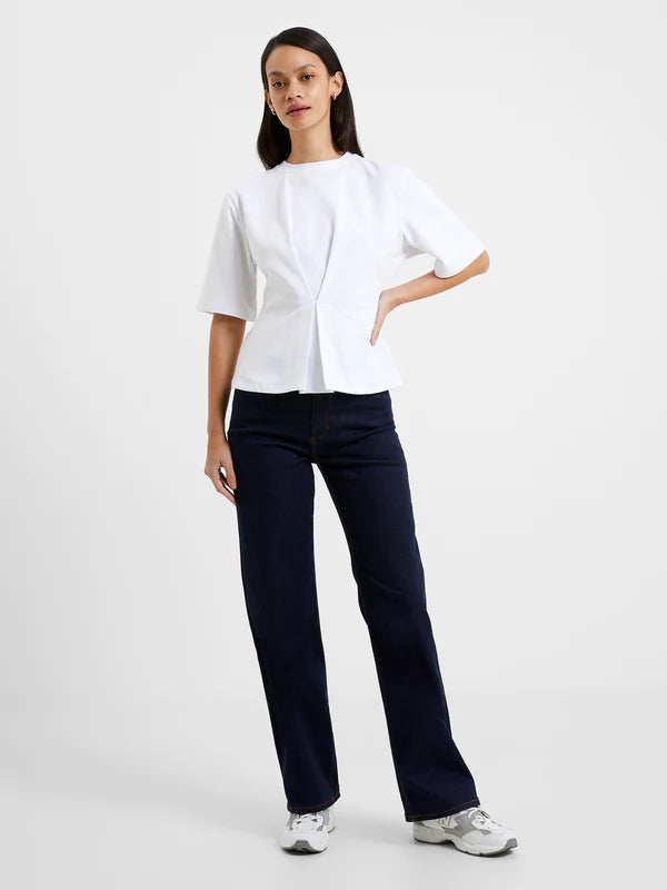 French Connection Pearl Linen White Top