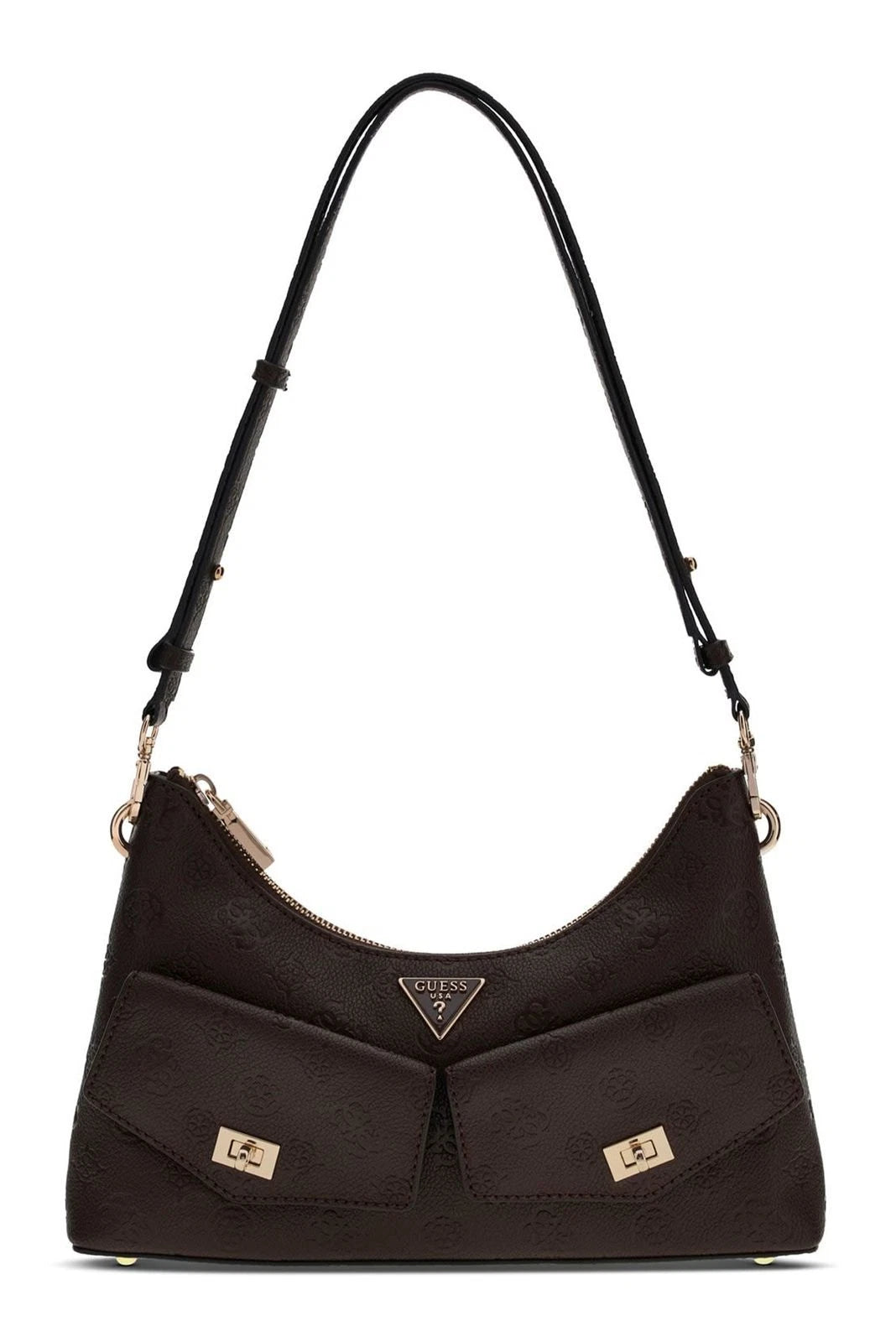 Guess Blake Brown Logo Handbag