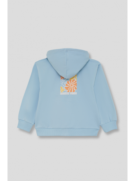 Street Monkey Blue Groovy Vibes Zip Up Hoodie