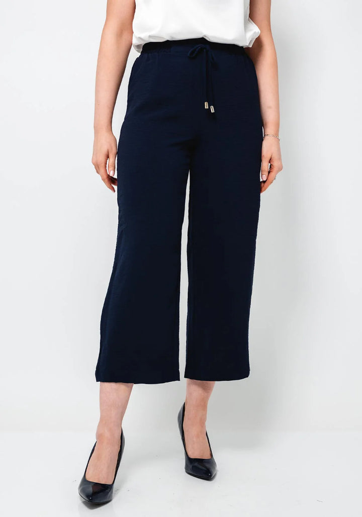 Tiffosi Francesca Wide Leg Navy Culottes