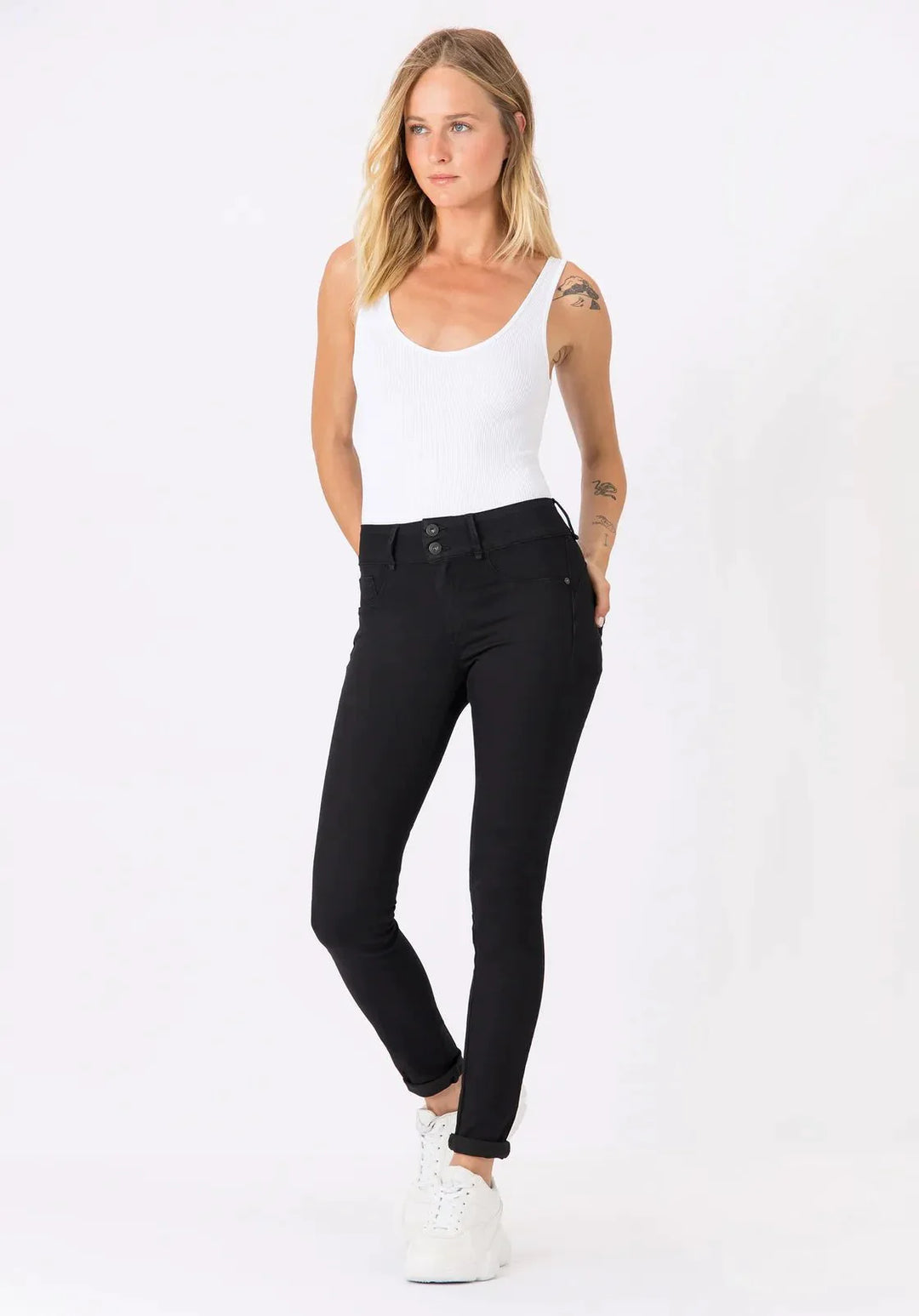 Tiffosi One Size Jeans Double_Up_3 Black - Sitara Morgan
